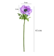 GNW Purple Faux Poppy Artificial MS-54 - Image 4