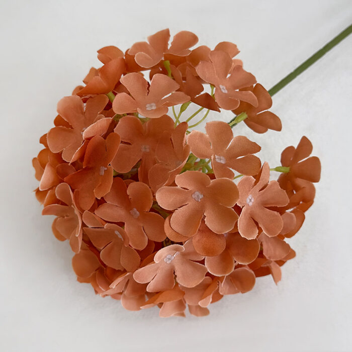 GNW Orange Artificial Hydrangea JLL-15 - Image 2