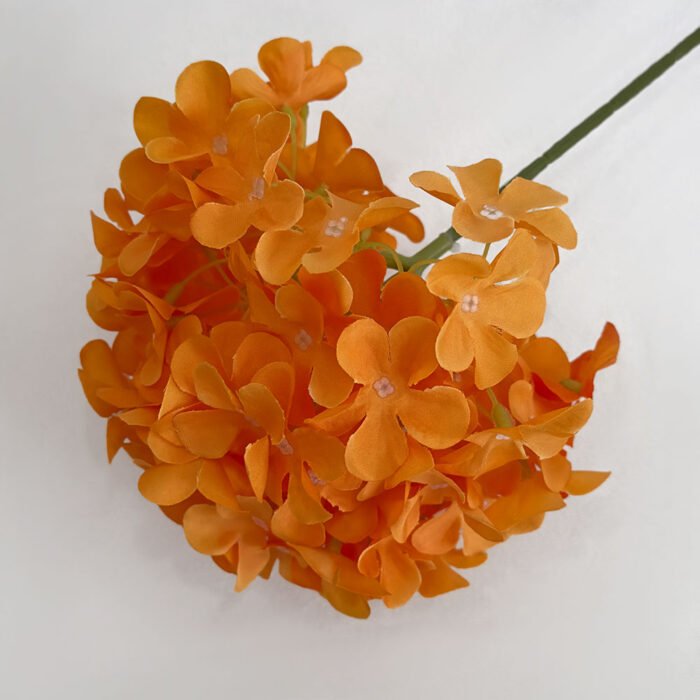 GNW Orange Artificial Hydrangea JLL-15-1 - Image 2