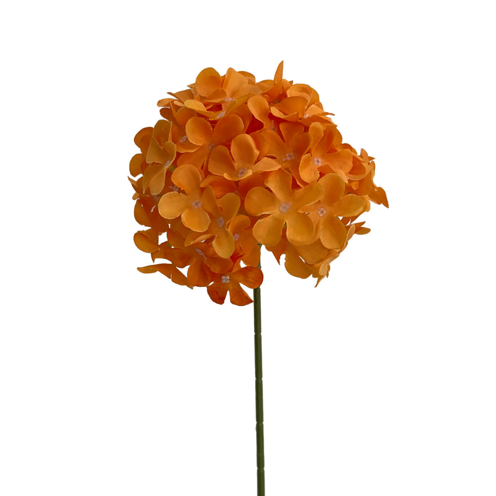 2 (2) GNW Orange Artificial Hydrangea JLL-15-1 - Image 1